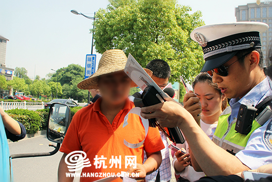 杭州首张机动车尾气超标环保罚单柴油货车为