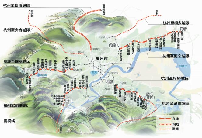 杭州临安区地铁线路图图片