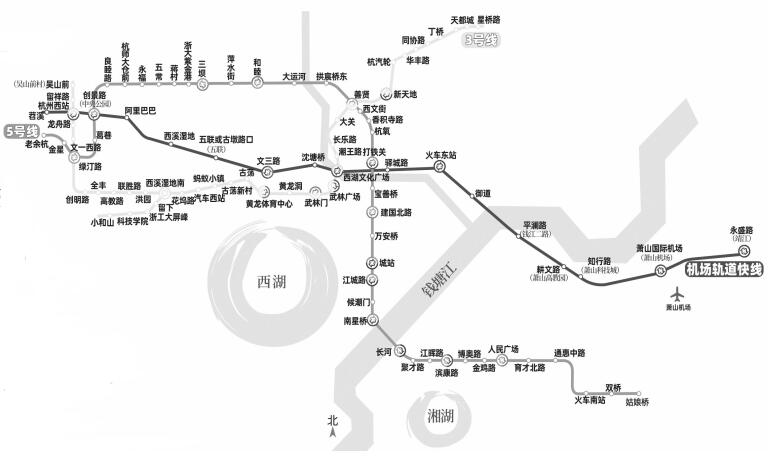 昨天,杭州地铁集团官网发布杭州机场轨道快线工程,地铁3号线一期工程