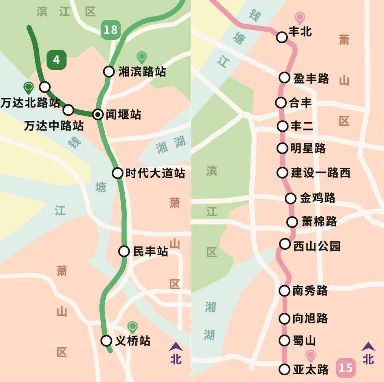 杭州地铁四期站点分布草案公示 萧山南部八镇首通地铁