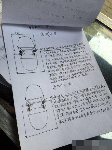 路考版清明上河图 大叔手绘7米驾考攻略图