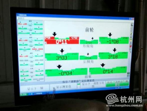 问题车展 长安马自达3跑偏 四轮定位检测