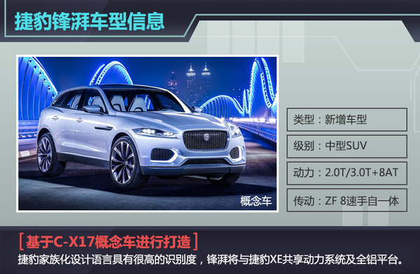 捷豹SUV 锋湃