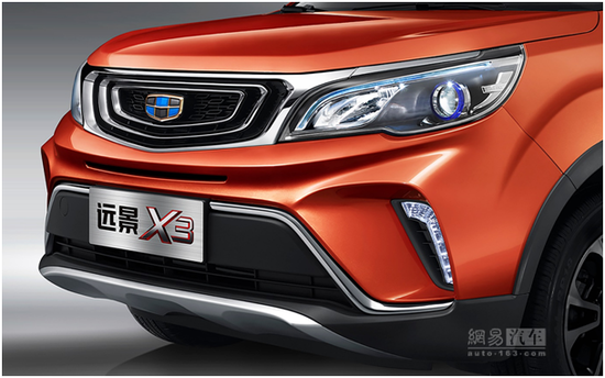 小型SUV/三季度上市 吉利远景X3实车曝光